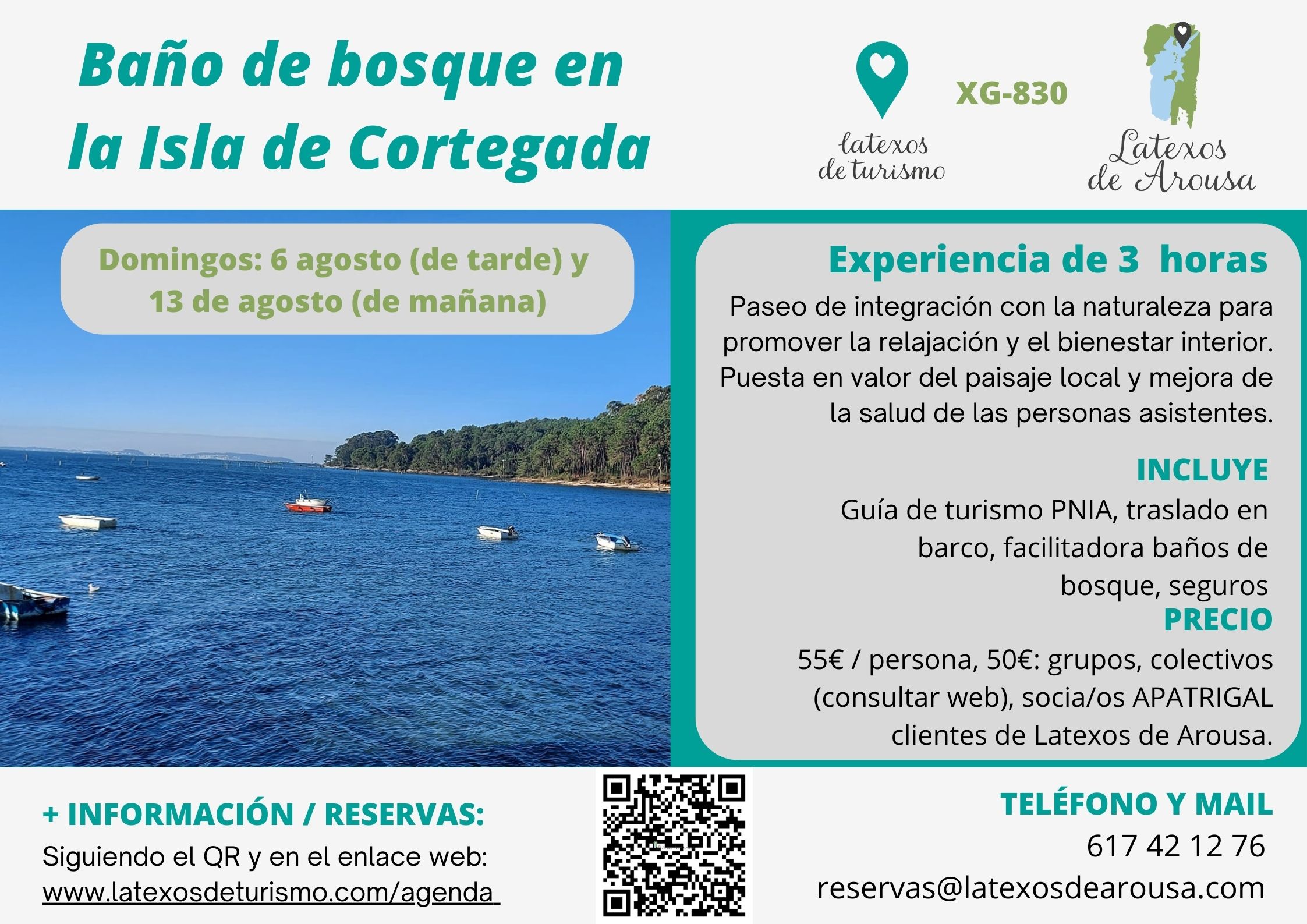 Baño de bosque Cortegada Exursión ruta de mulleres Coruña